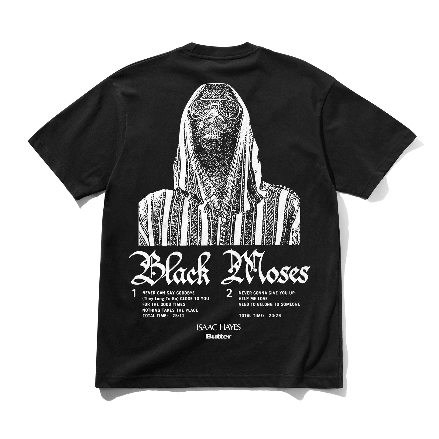Butter Goods Black Moses Tee - Washed Black