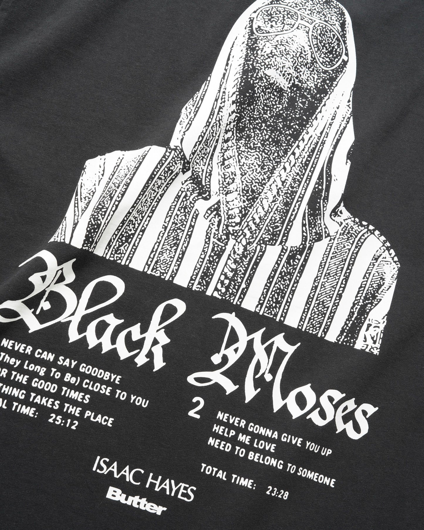Butter Goods Black Moses Tee - Washed Black