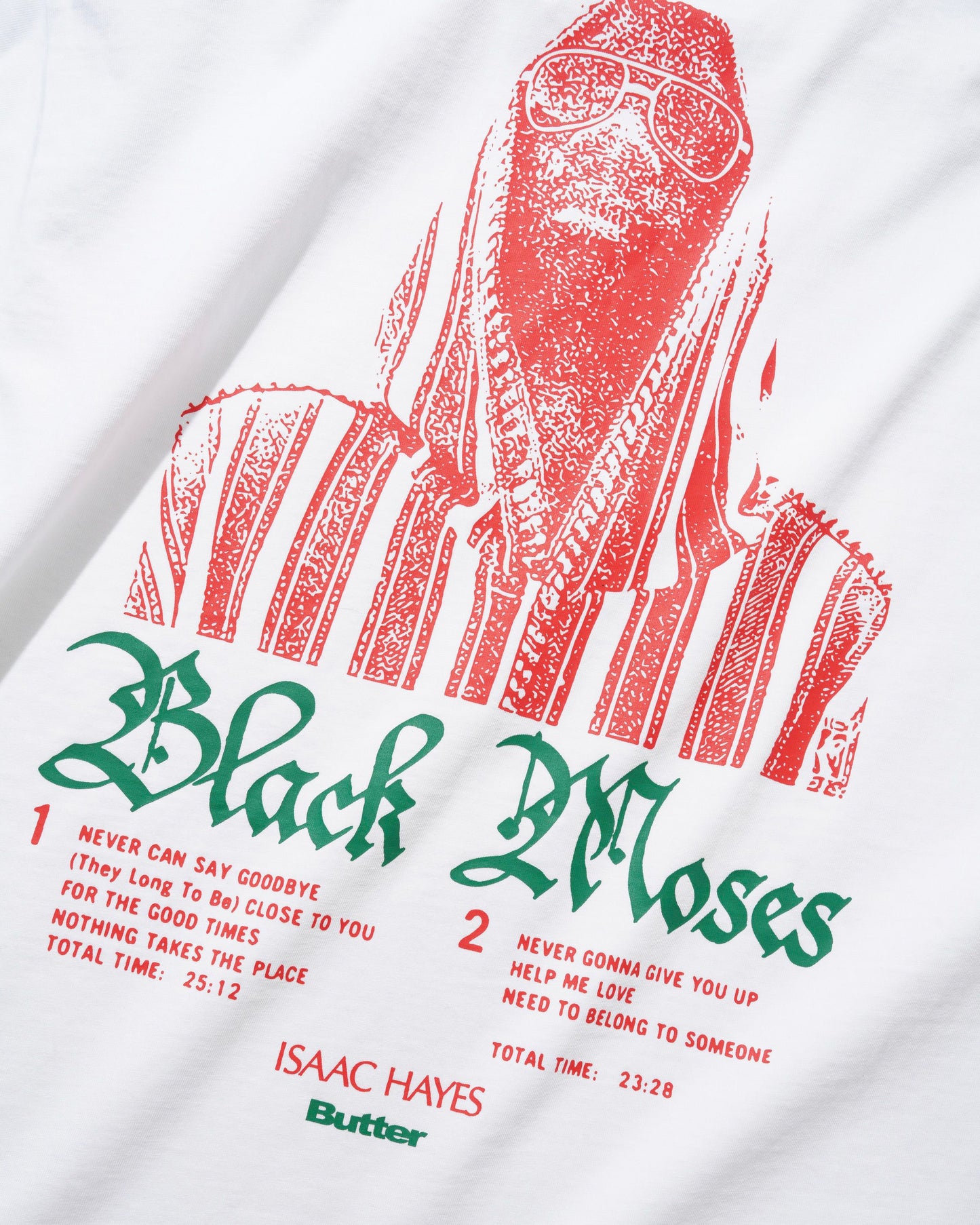 Butter Goods Black Moses Tee - White