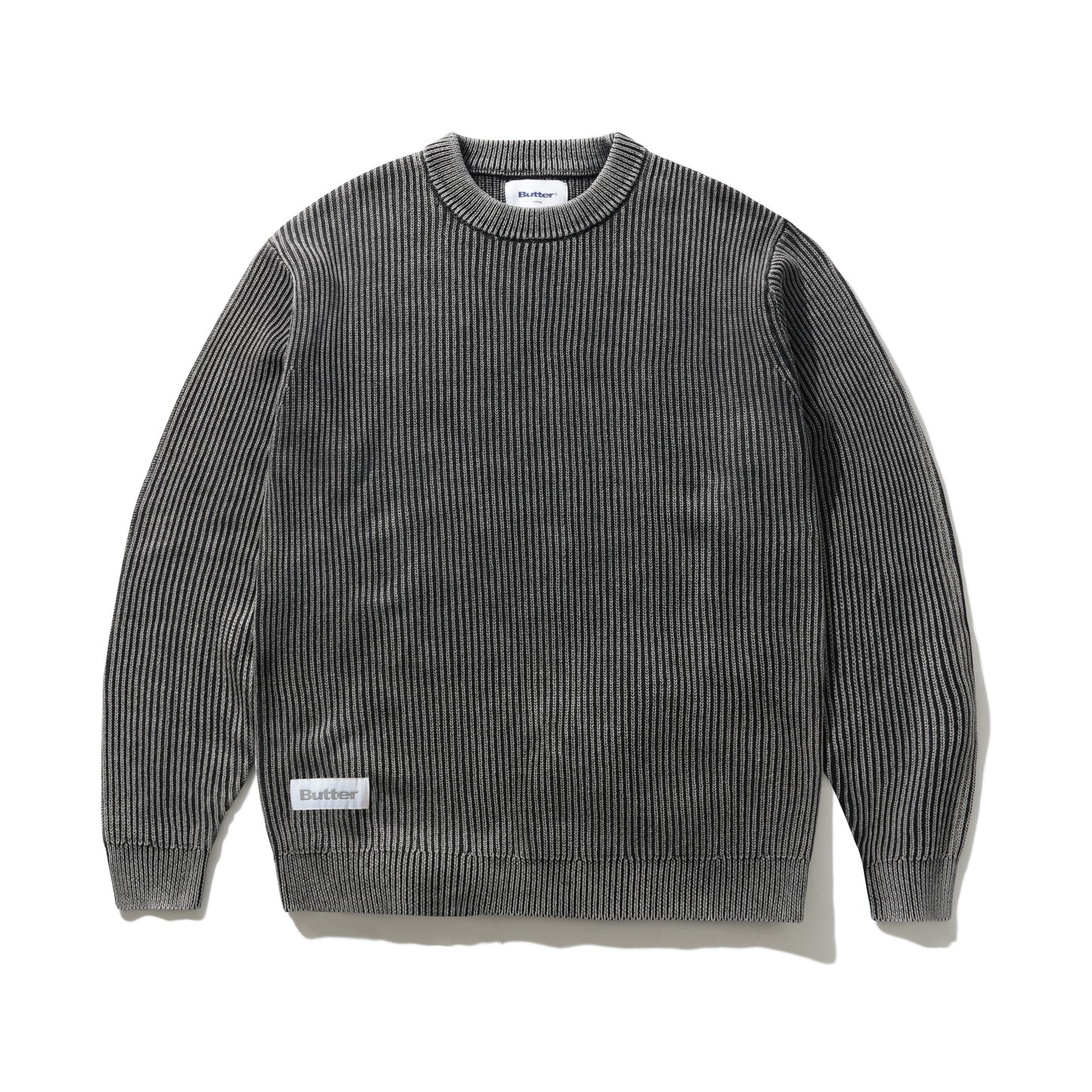 Butter Goods Bleached Knit Sweater - Black