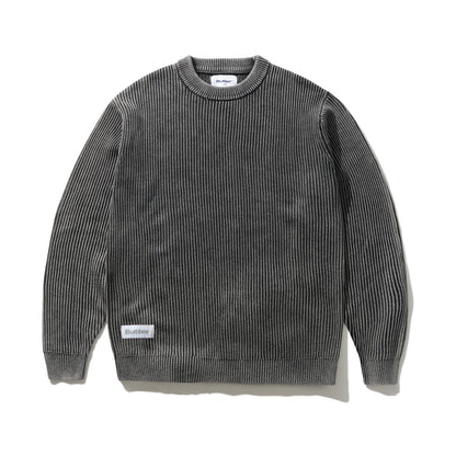 Butter Goods Bleached Knit Sweater - Black