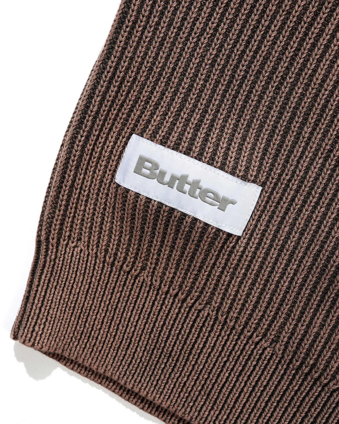 Butter Goods Bleached Knit Sweater - Brown
