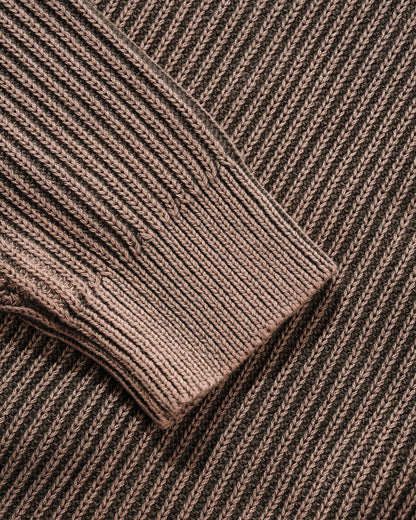 Butter Goods Bleached Knit Sweater - Brown