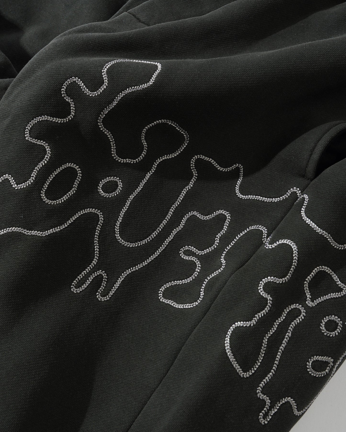 Butter Goods Blotch Fleece Pants - Washed Black