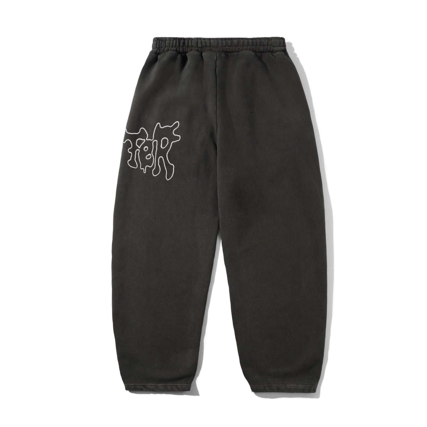Butter Goods Blotch Fleece Pants - Washed Black