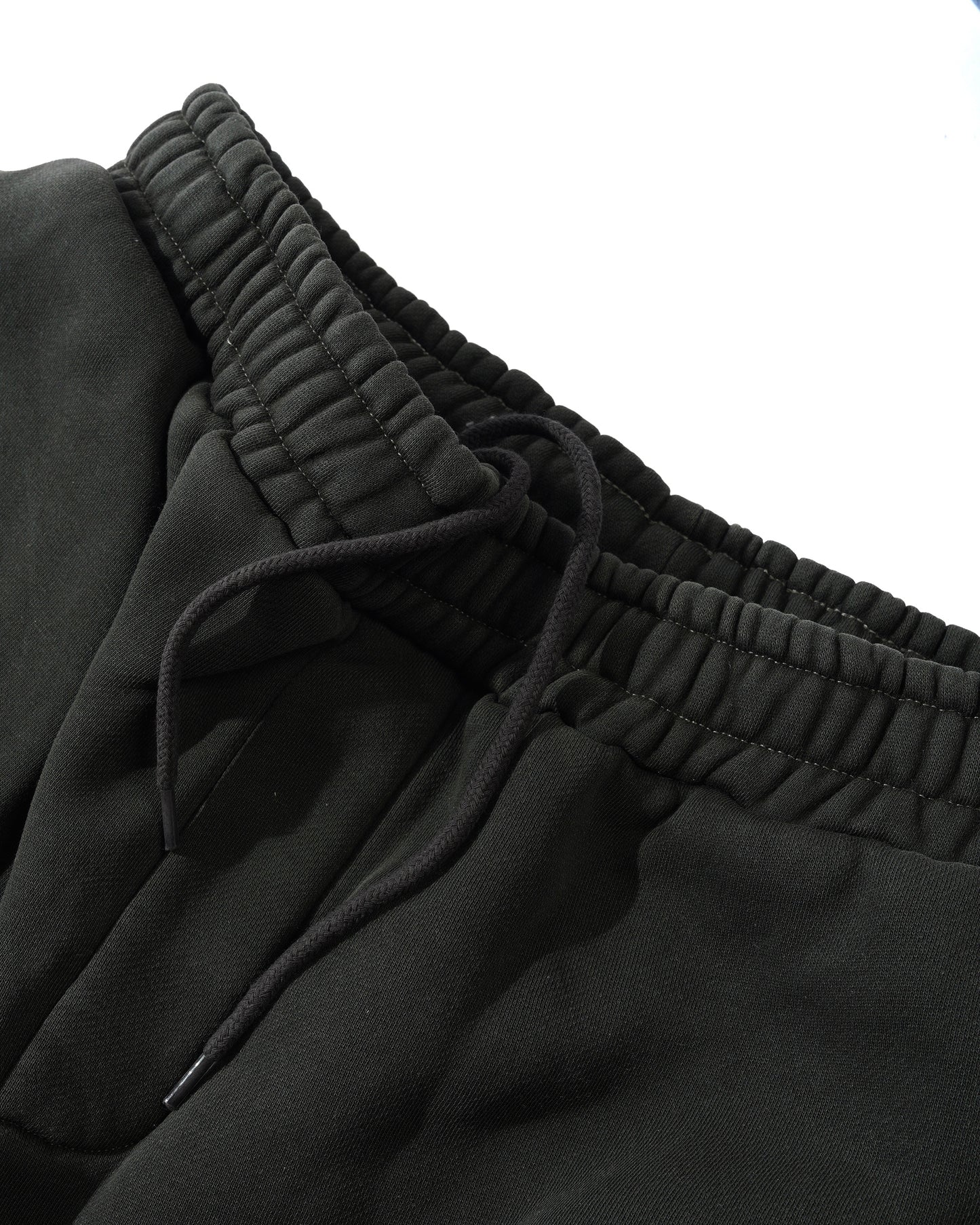 Butter Goods Blotch Fleece Pants - Washed Black