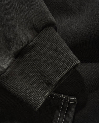 Butter Goods Blotch Zip-Thru Hoodie - Washed Black