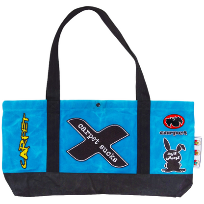 Carpet Company Race Tote - Cyan