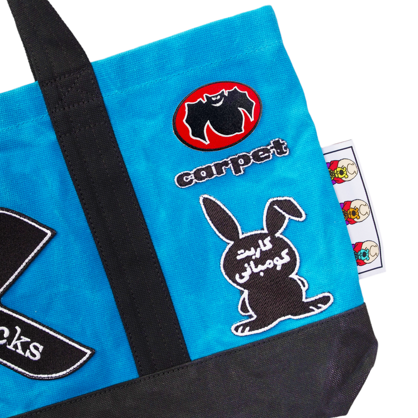 Carpet Company Race Tote - Cyan