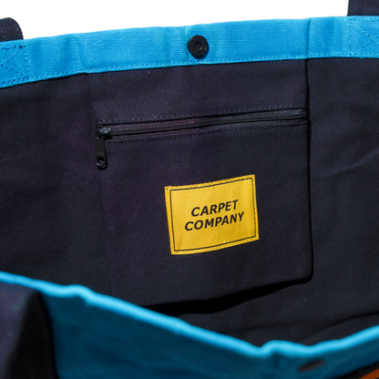 Carpet Company Race Tote - Cyan