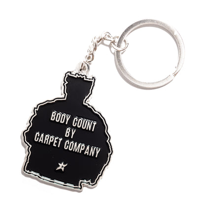 Carpet Company Body Count Enamel Keychain - Black
