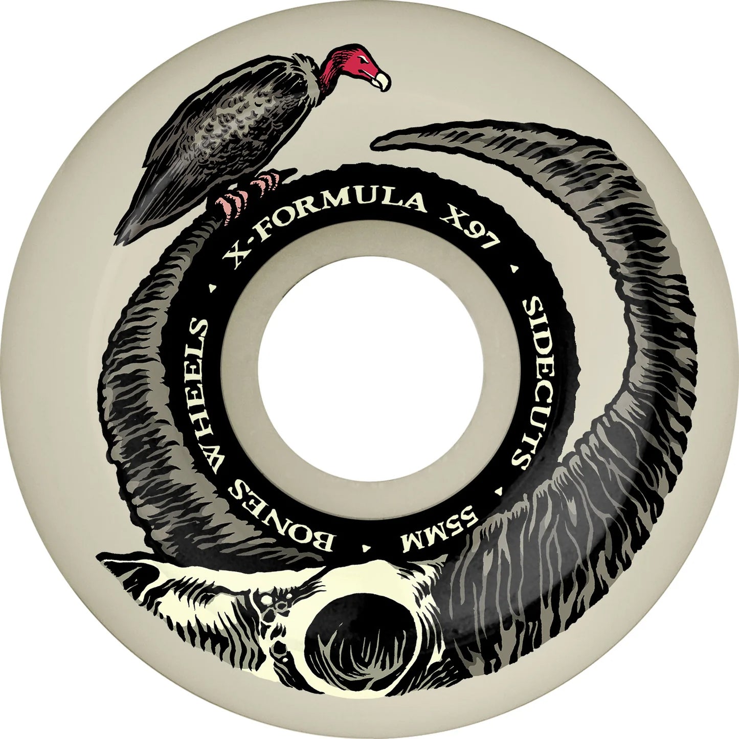 Bones Floor Horns Sidecut X-Formula Wheels - 97A 55mm V5