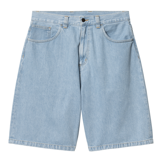 Carhartt WIP Brandon Short - Blue Heavy Stone Bleached