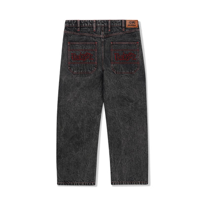 Butter Goods Breakdown Relaxed Denim Jeans - Acid Wash Black