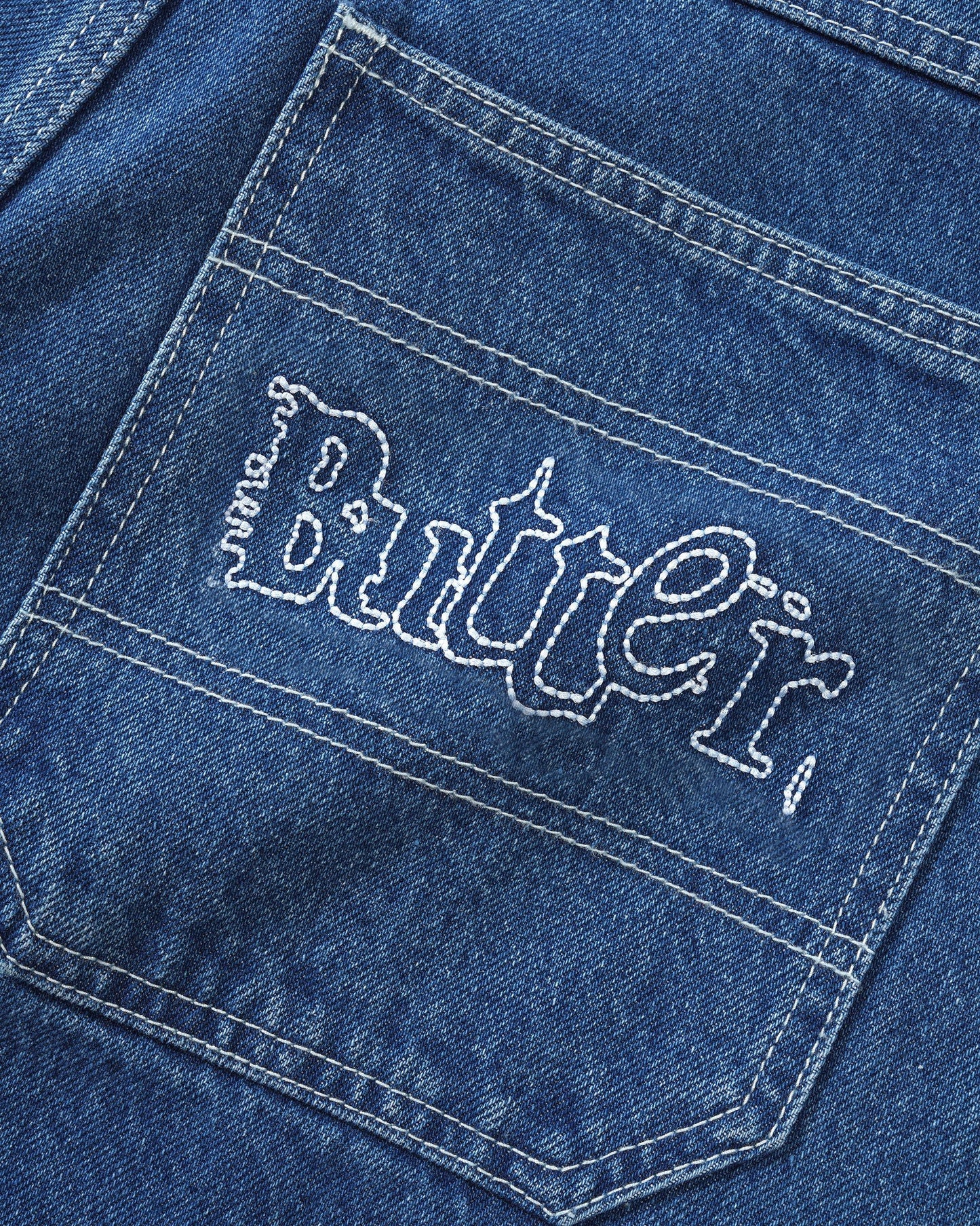 Butter Goods Breakdown Relaxed Denim Jeans - Solid Blue