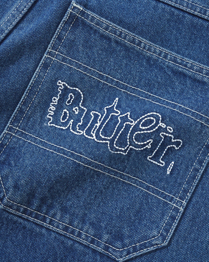 Butter Goods Breakdown Relaxed Denim Jeans - Solid Blue