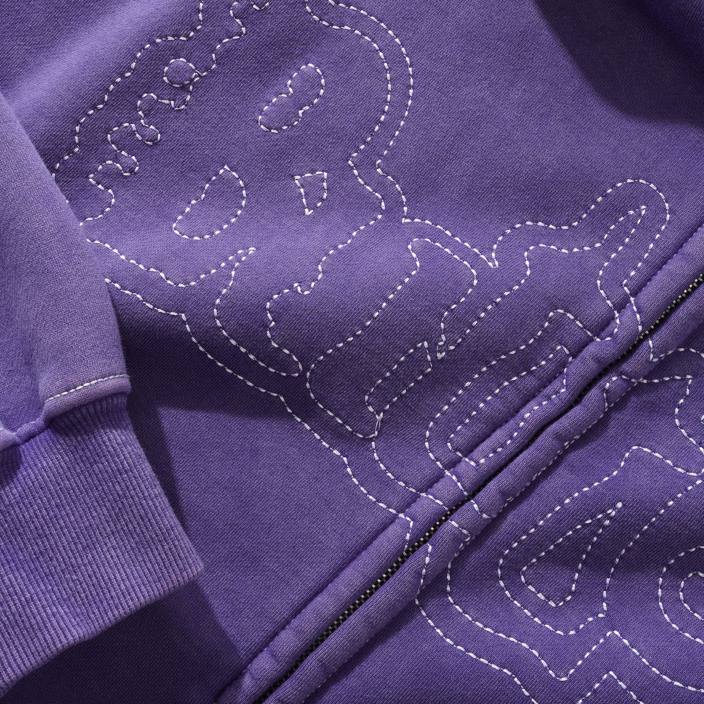 Butter Goods Breakdown Zip-Thru Hoodie - Washed Purple