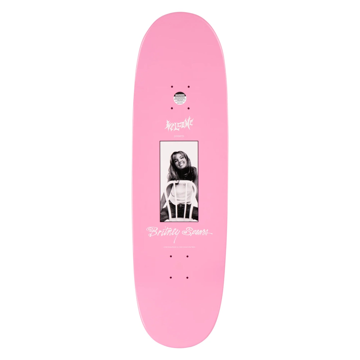 Welcome X Britney Spears Baby One More Time On Boline 2.0 Deck - 9.5 Pink Glitter