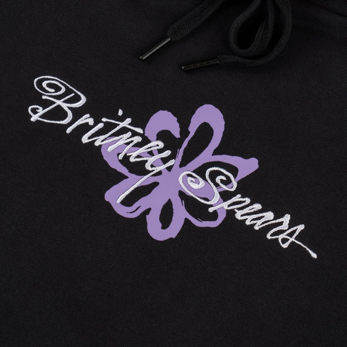 Welcome X Britney Spears Flower Pigment Dyed Hoodie - Black