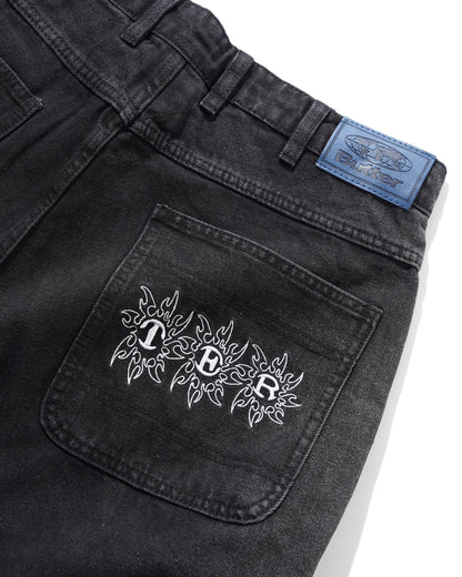 Butter Goods Bronco Denim Jeans - Washed Black