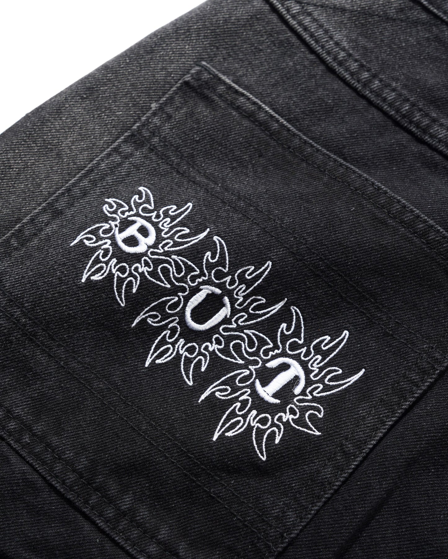 Butter Goods Bronco Denim Jeans - Washed Black