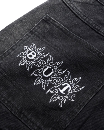 Butter Goods Bronco Denim Jeans - Washed Black