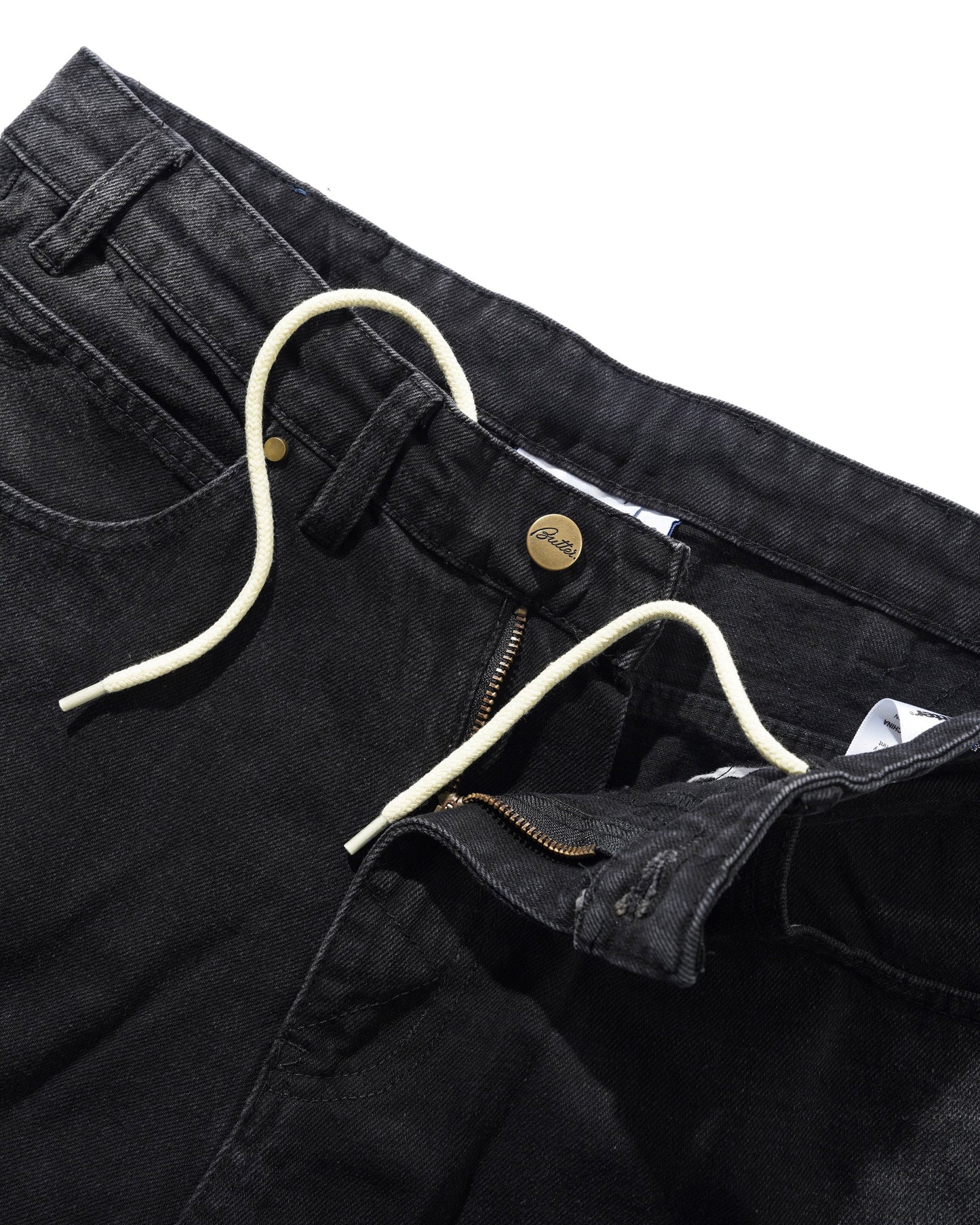 Butter Goods Bronco Denim Shorts - Washed Black