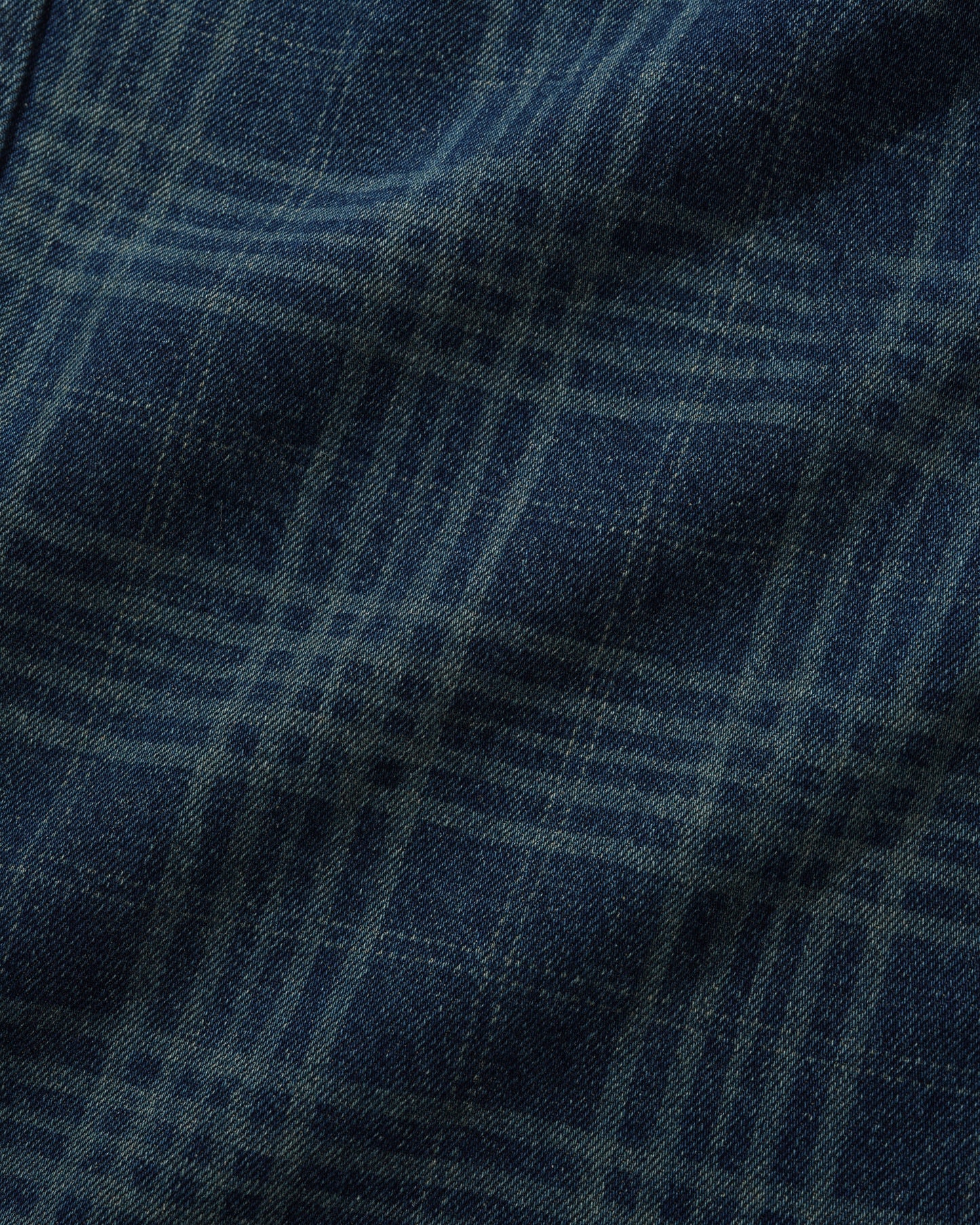 Butter Goods Burn Wide Cut Denim Jeans - Dark Indigo Plaid