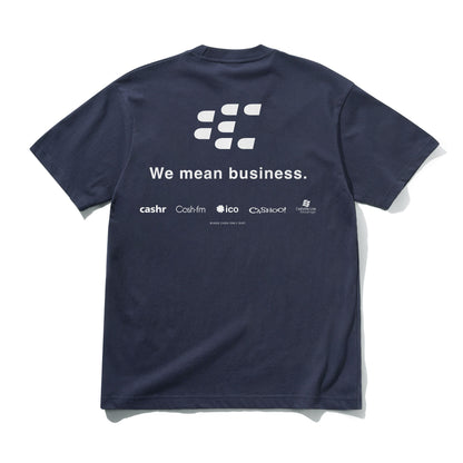 Cash Only Business Tee - Navy