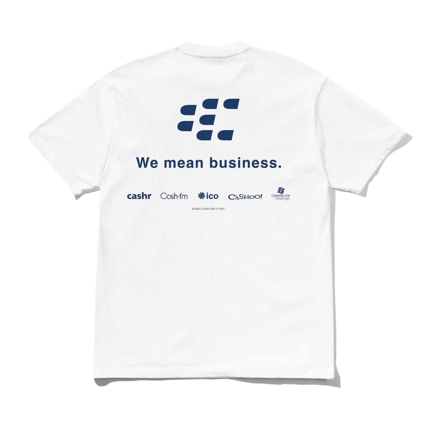 Cash Only Business Tee - White