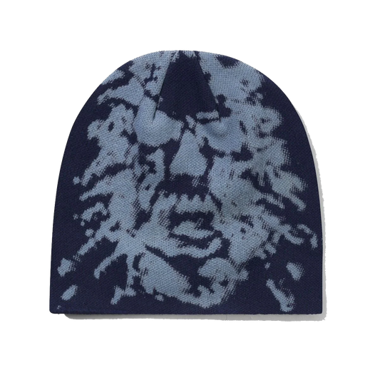 Butter Goods Shout Skully Beanie - Navy