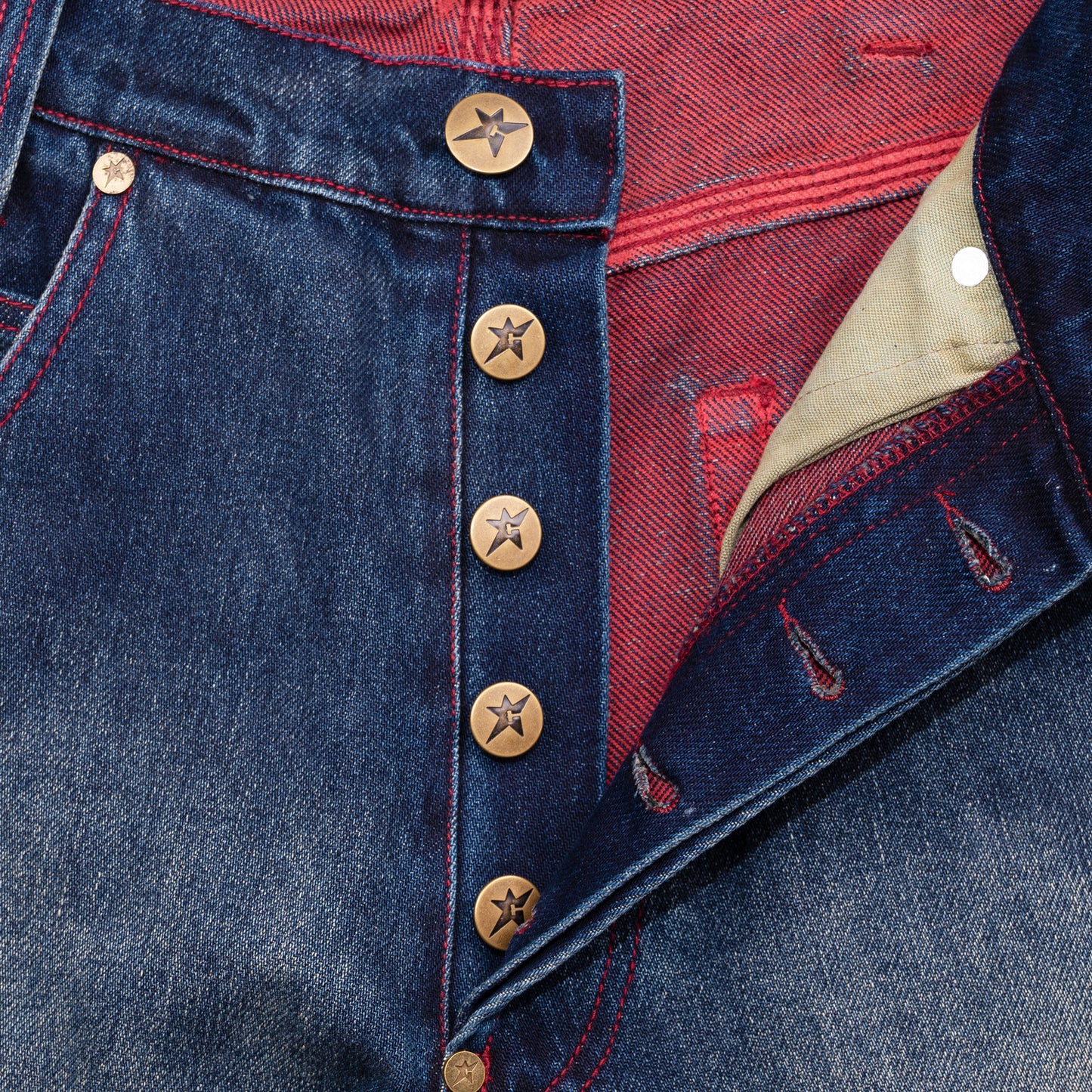 Carpet Company Aged C-Star Jeans - Blue