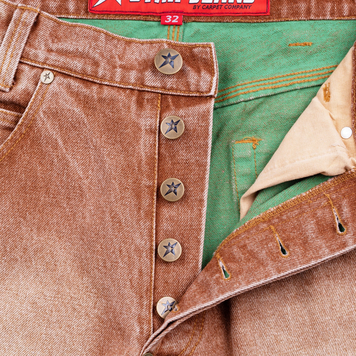 Carpet Company Aged C-Star Jeans - Rust