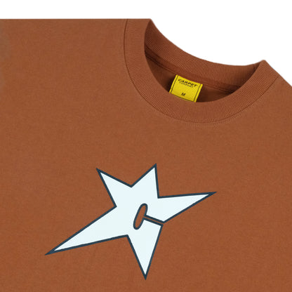 Carpet Company C-Star Glow In The Dark Tee - Brown