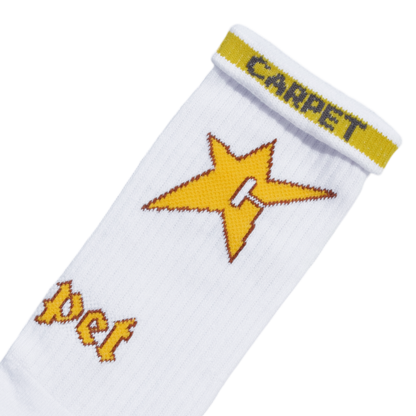 Carpet Company C-Star Sock - White