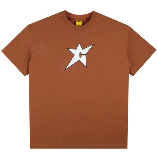 Carpet Company C-Star Glow In The Dark Tee - Brown