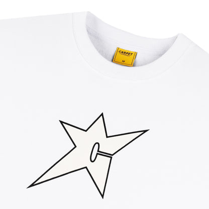 Carpet Company C-Star Glow In The Dark Tee - White