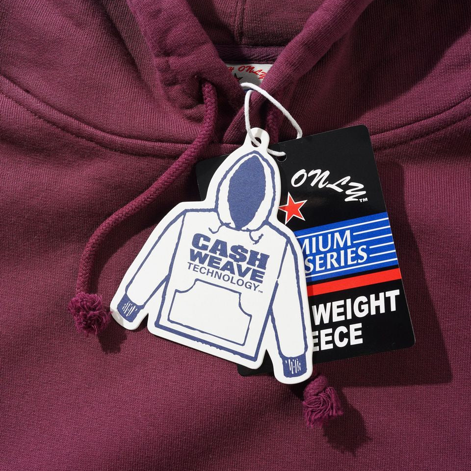 Cash Only Heavy Weight Hoodie - Berry