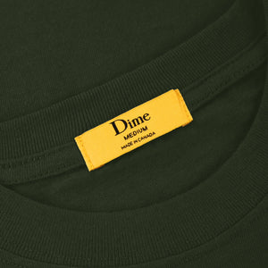 Dime Classic Small Logo Tee - Forest Green