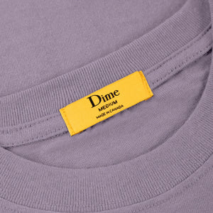 Dime Classic Small Logo Tee - Plum Gray