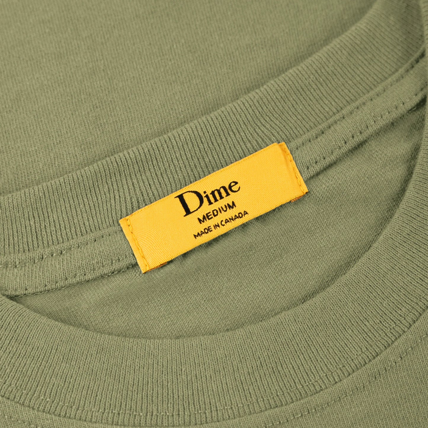 Dime Classic Small Logo Tee - Army Green