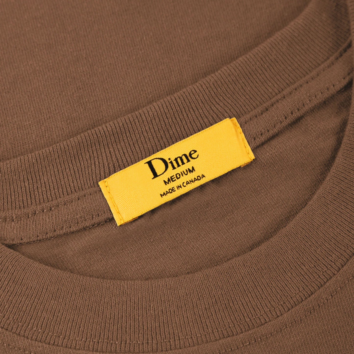 Dime Classic Small Logo Tee - Brown