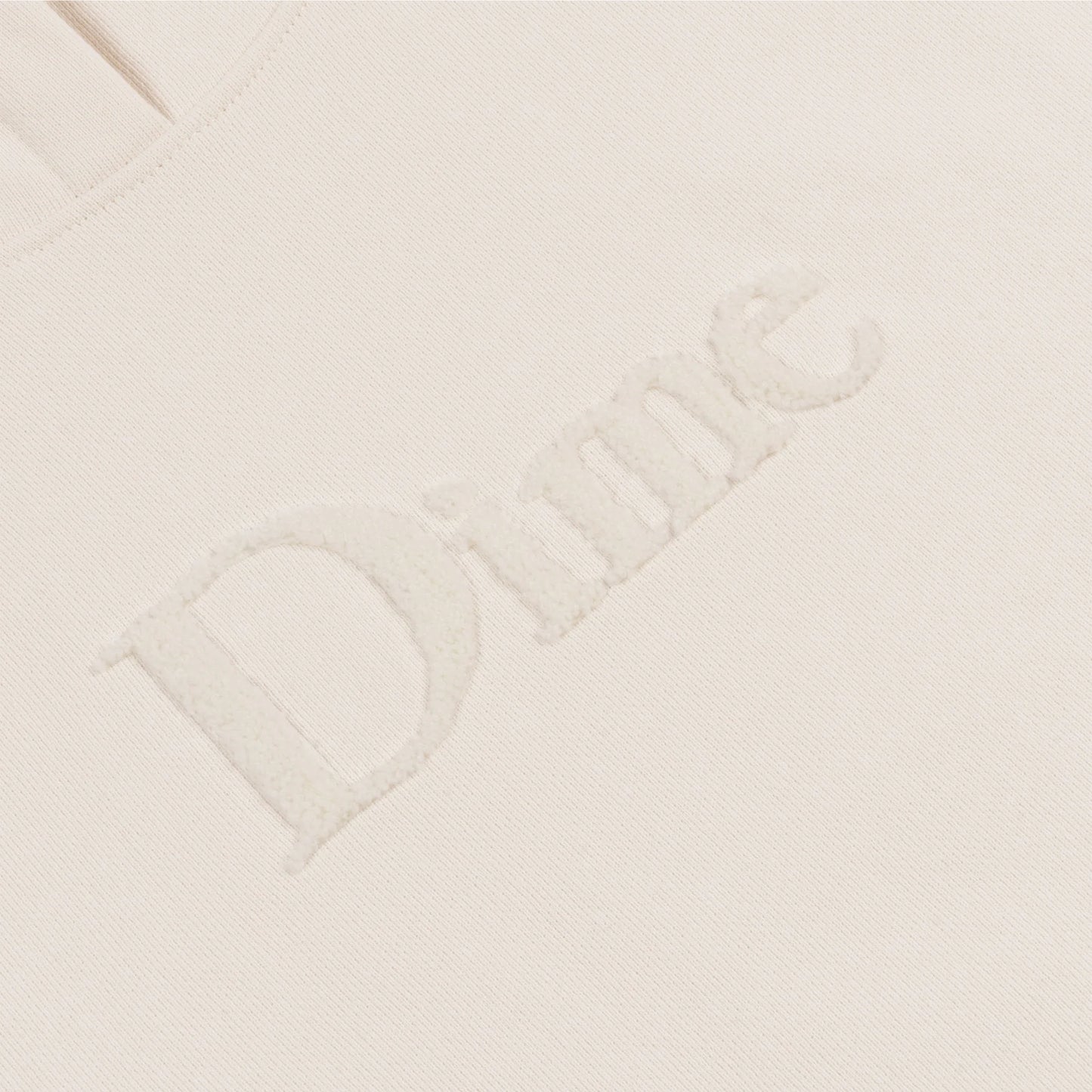 Dime Classic Chenille Logo Hoodie - Bone