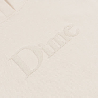 Dime Classic Chenille Logo Hoodie - Bone