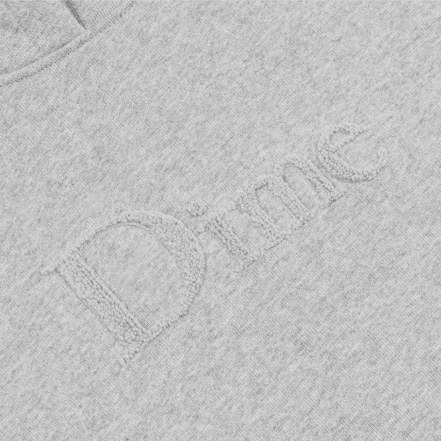 Dime Classic Chenille Logo Hoodie - Heather Gray