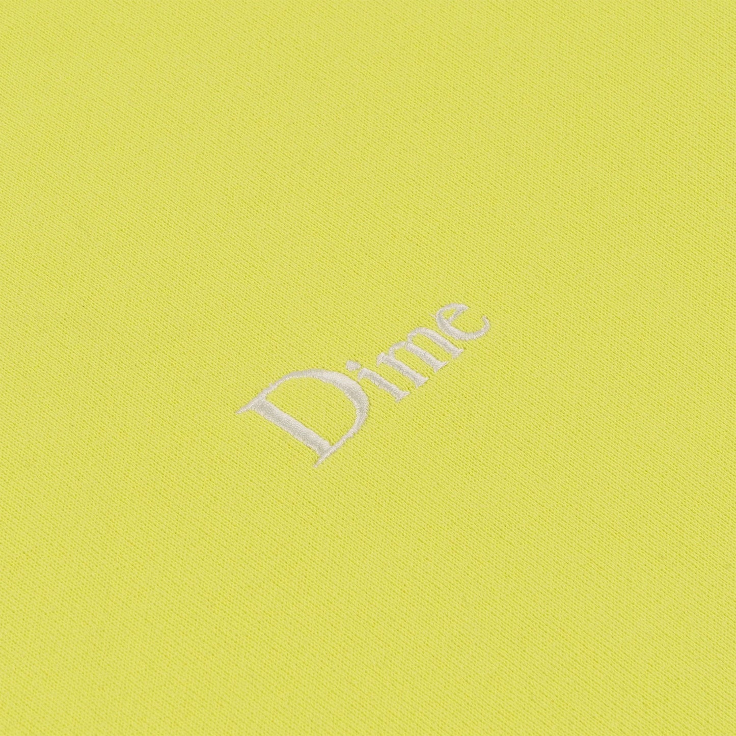 Dime Classic Small Logo Crewneck - Dark Neon