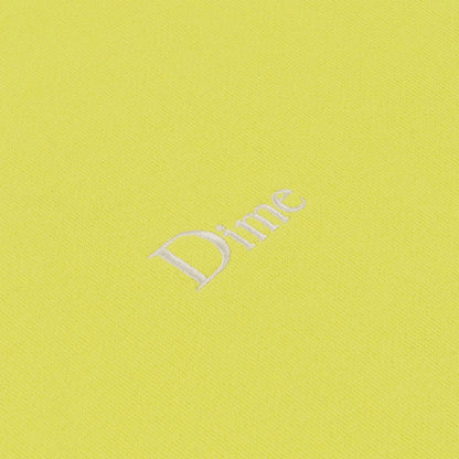 Dime Classic Small Logo Crewneck - Dark Neon