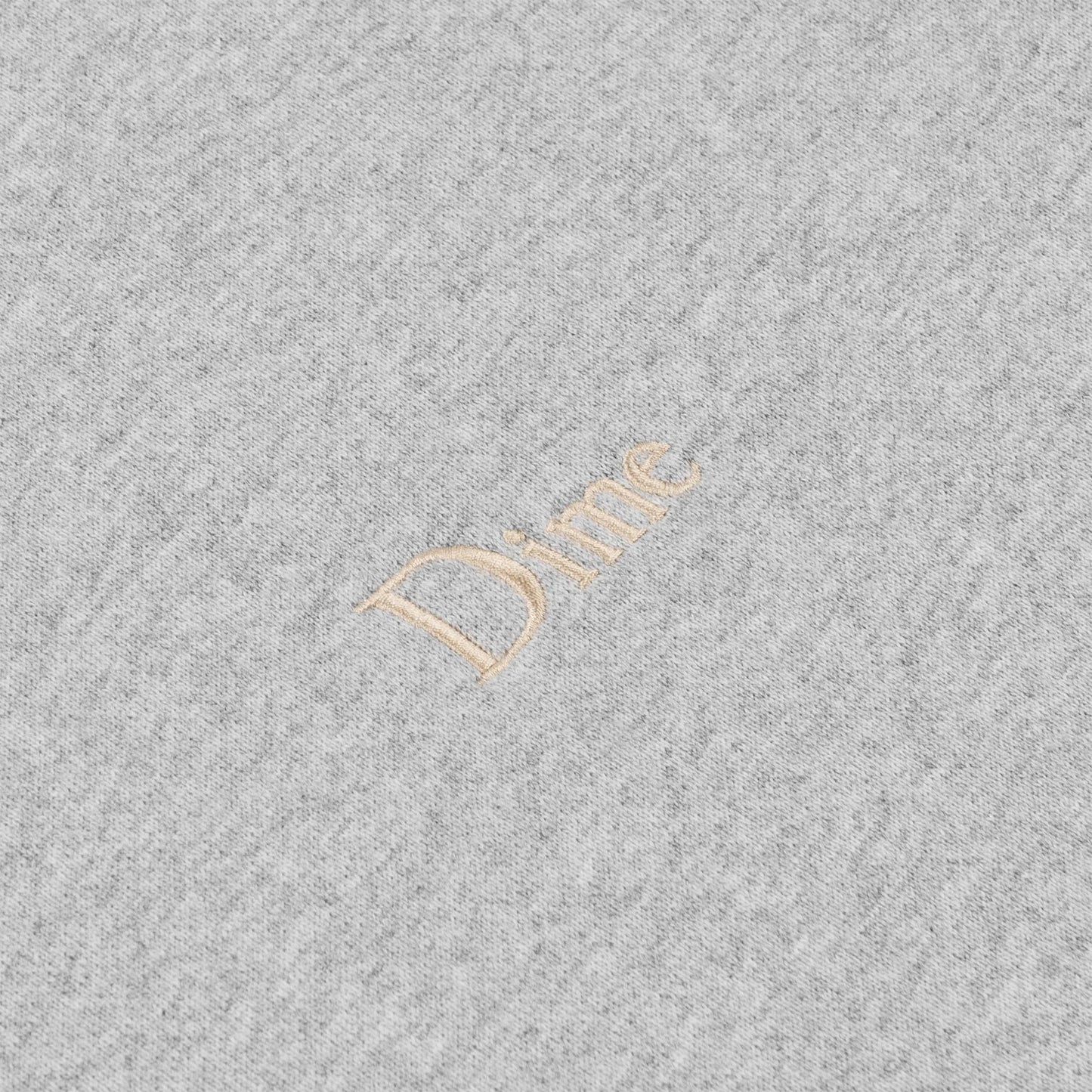 Dime Classic Small Logo Crewneck - Heather Gray