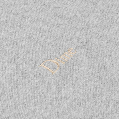 Dime Classic Small Logo Crewneck - Heather Gray