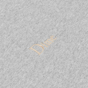 Dime Classic Small Logo Crewneck - Heather Gray